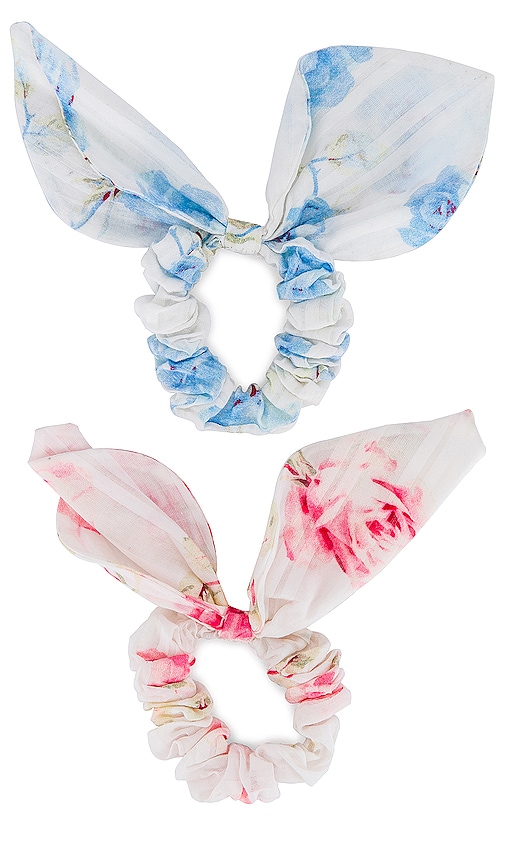 LoveShackFancy Rowboat Victorian Scrunchie Set in Multi 