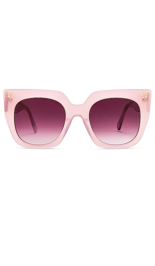 Loveshackfancy Triana Square Sunglasses In Pink