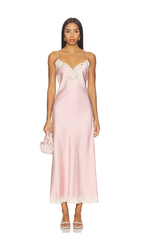 Lomira Dress by Love Shack Fancy in Pink