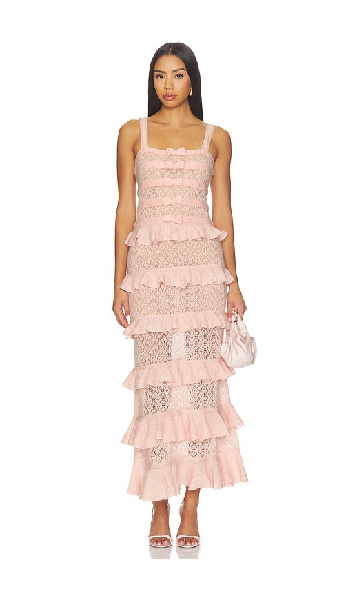 Hannelore Dress by Love Shack Fancy in Parlor Rose