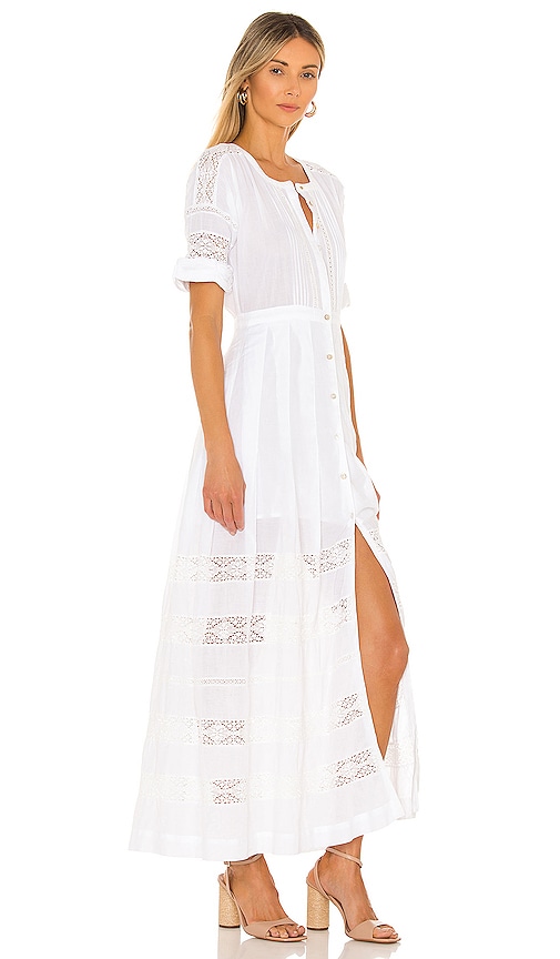 LoveShackFancy EDIE ドレス in White. Size M, 3 / L, XXS, XL.