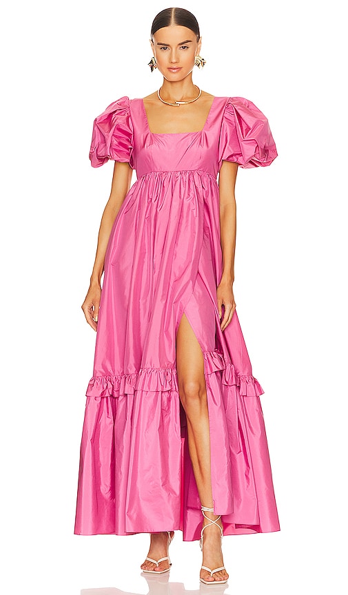 LoveShackFancy Doutzen Dress in Powder Pink