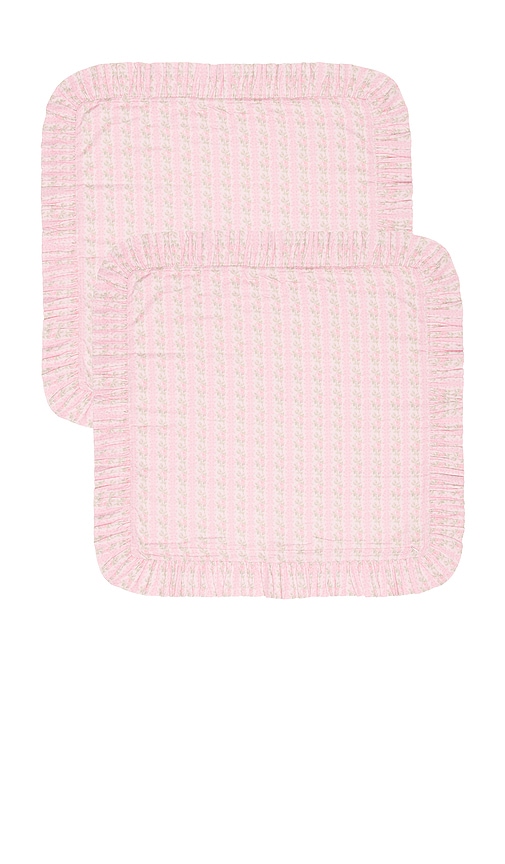  Loveshackfancy Ruffled Euro Pillow In Pink. 