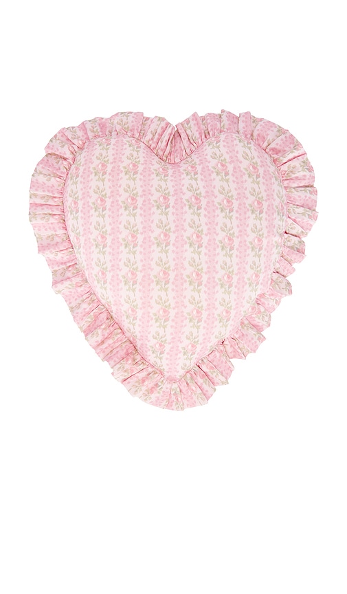 Ruffle Heart Pillow