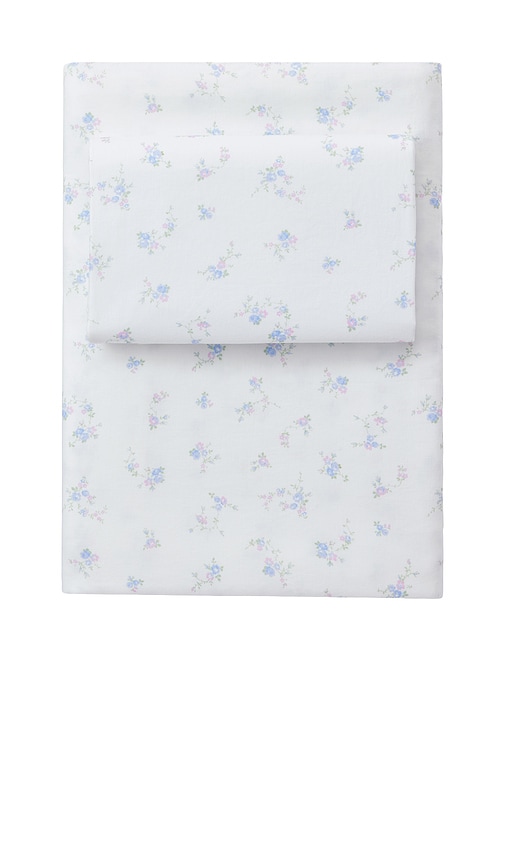 King Garden Bow Printed Sheet Set 2 Pillow Cases