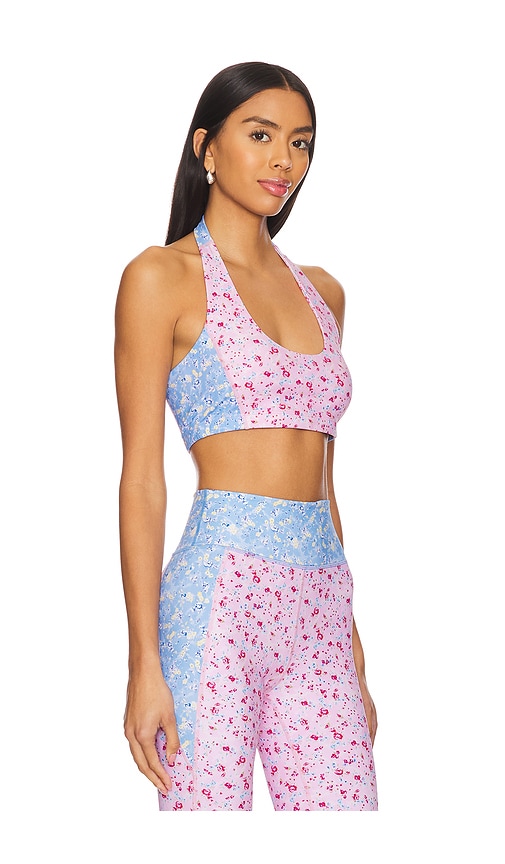 Loveshackfancy Dierdra Bra In Windsor Petal Print Mix