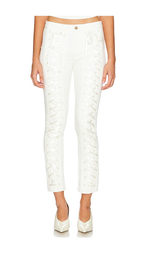 Shop Loveshackfancy Doro Pant In Cream