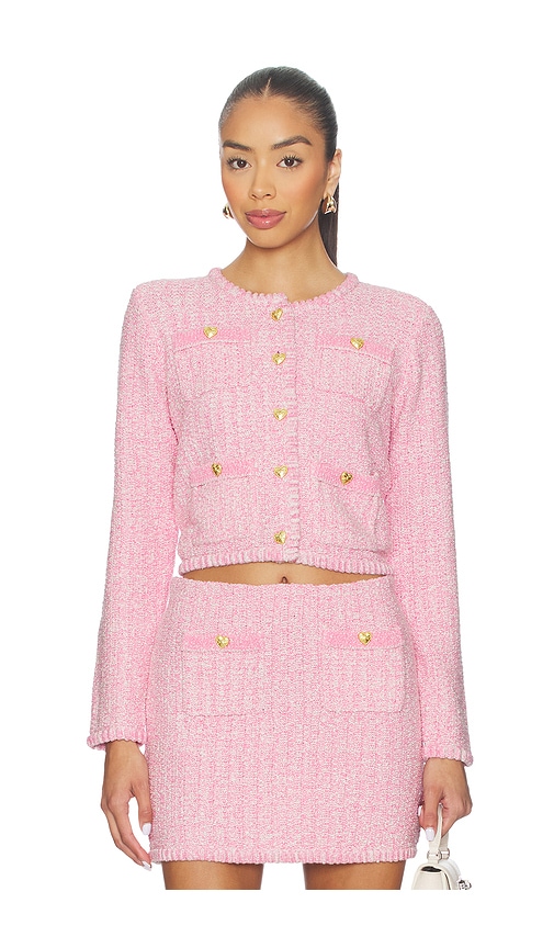 Loveshackfancy Delcie Cardigan In Pink