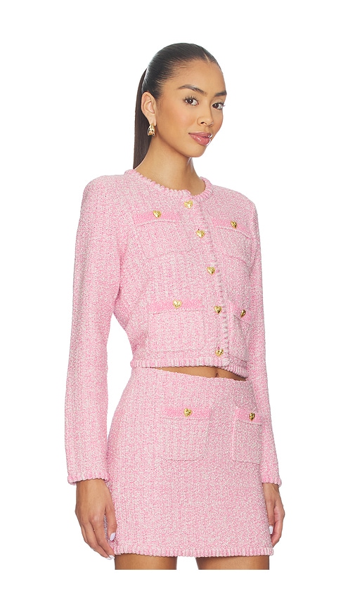 Loveshackfancy Delcie Cardigan In Pink
