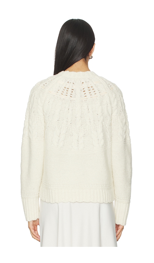  Loveshackfancy Lässiger Pullover Sloanna In Ivory. Größe Xs. Also In Xxs, L, Xl. 