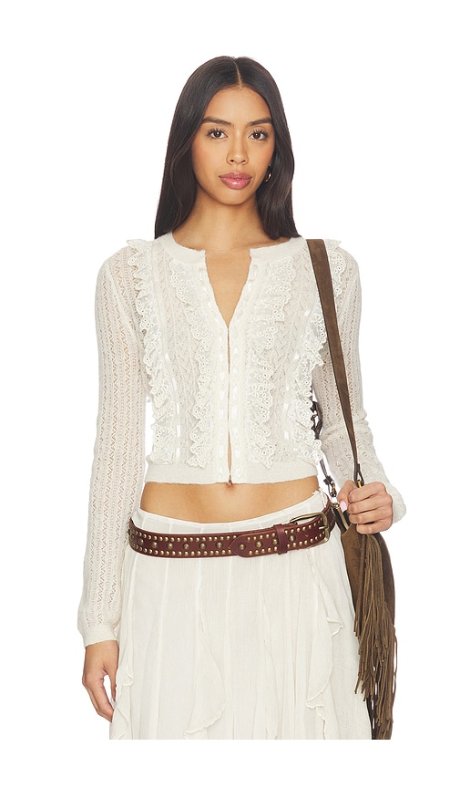 Loveshackfancy Melisse Cardigan In White