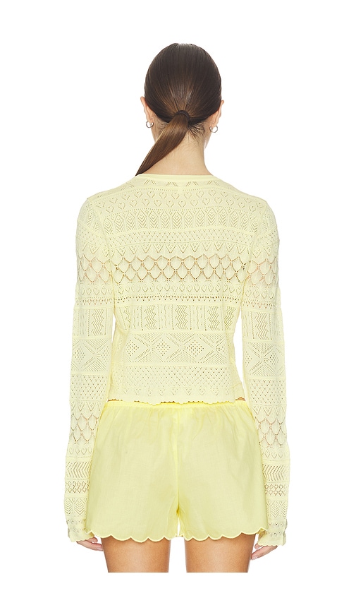  Loveshackfancy Strick Brigette In Lemon. Größe Xxs. Also In Xs, S, M, L, Xl. 
