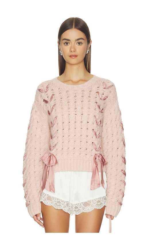 Quimby Pullover by Love Shack Fancy in Sanded Petal
