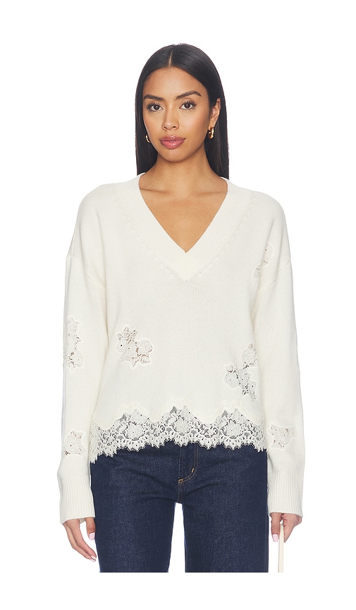 Ardena Sweater by Love Shack Fancy in Cozy Ivory