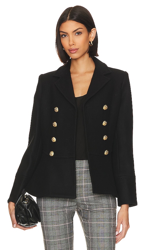 LoveShackFancy Morrow Jacket in Black