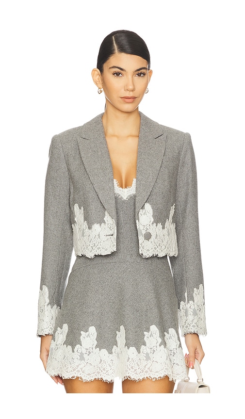 Icarus Jacket in Grey. - size 10 (also in 12) - LoveShackFancy - Modalova