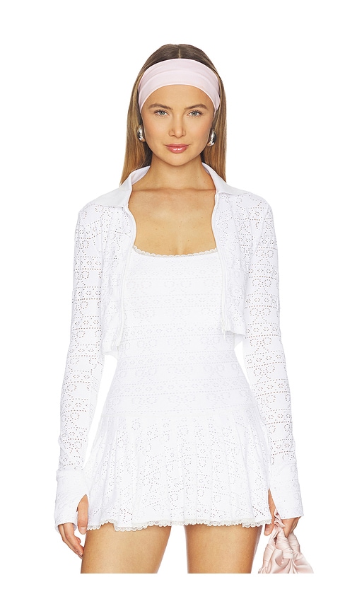  Loveshackfancy Tinker Jacket In White. Size S. Also In Xxs, Xs, M, L. 