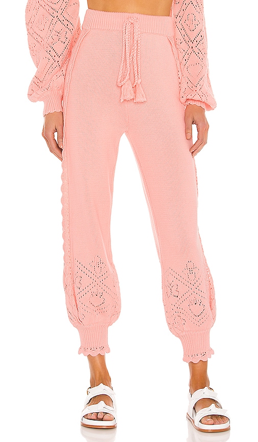 Nike High Waisted Phoenix Sweatpants in Playful Pink & Black