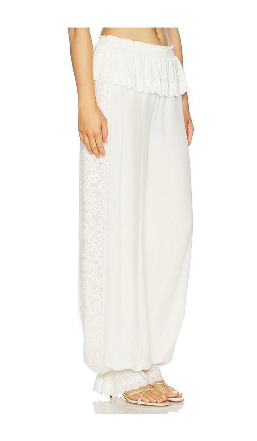  Loveshackfancy Hosen Clyra In Cream. Größe S. Also In Xxs, Xs, M, L, Xl. 