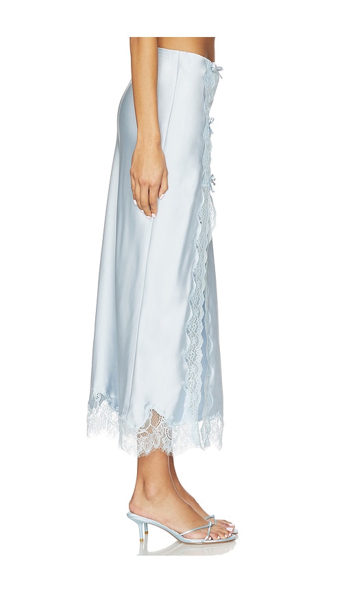 Loveshackfancy Calder Skirt In Blue