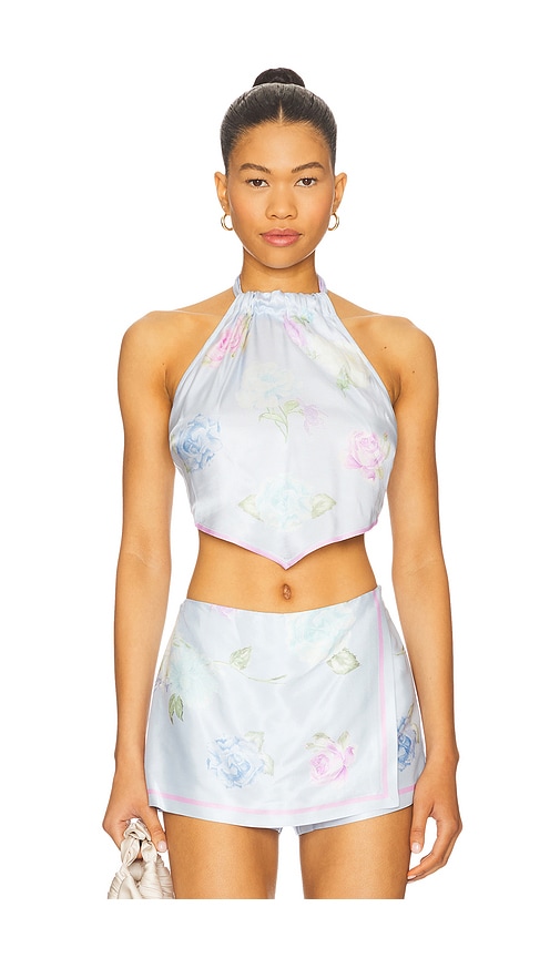 Hollison Top in Baby Blue. - size 0 (also in 10, 4, 6, 8) - LoveShackFancy - Modalova