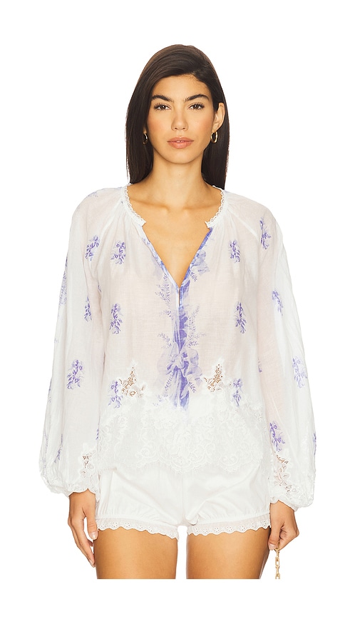 Dresner Top in White. - size XS (also in L, M, S, XL)