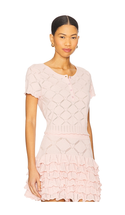 Loveshackfancy Lilifred Top In Pink
