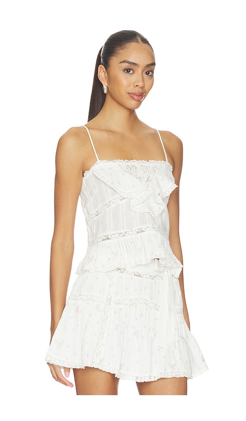 Loveshackfancy Ondeline Cami Top In White