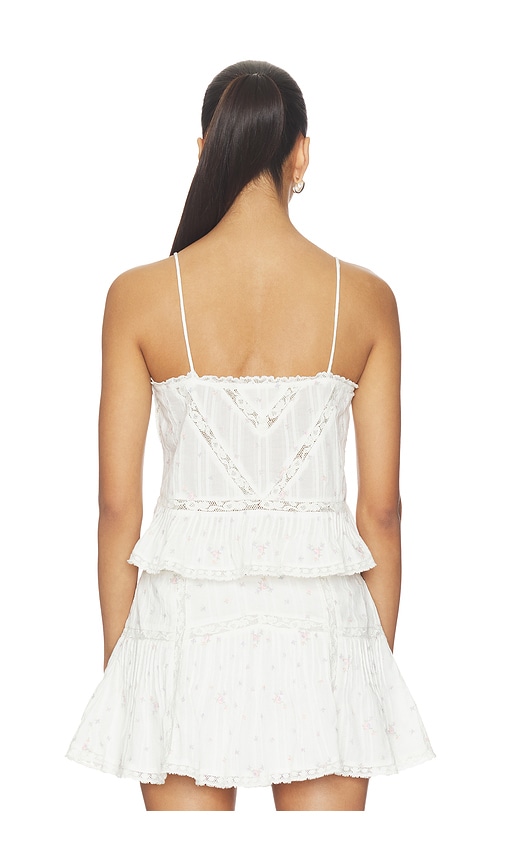  Loveshackfancy Oberteil Ondeline In White. Größe Xs. Also In S, M, L, Xl. 