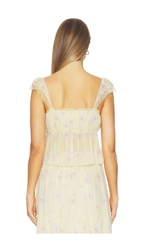  Loveshackfancy Oberteil Siena In Lemon. Größe 00. Also In 0, 2, 6, 8, 10, 12. 