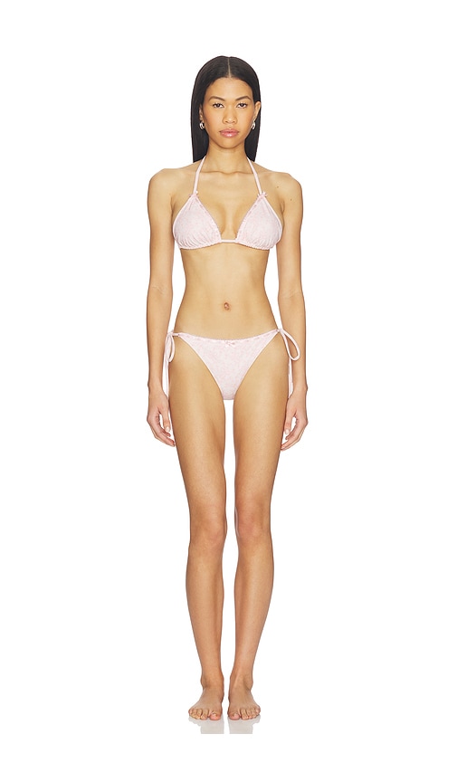 Loveshackfancy Harbor Bikini In White