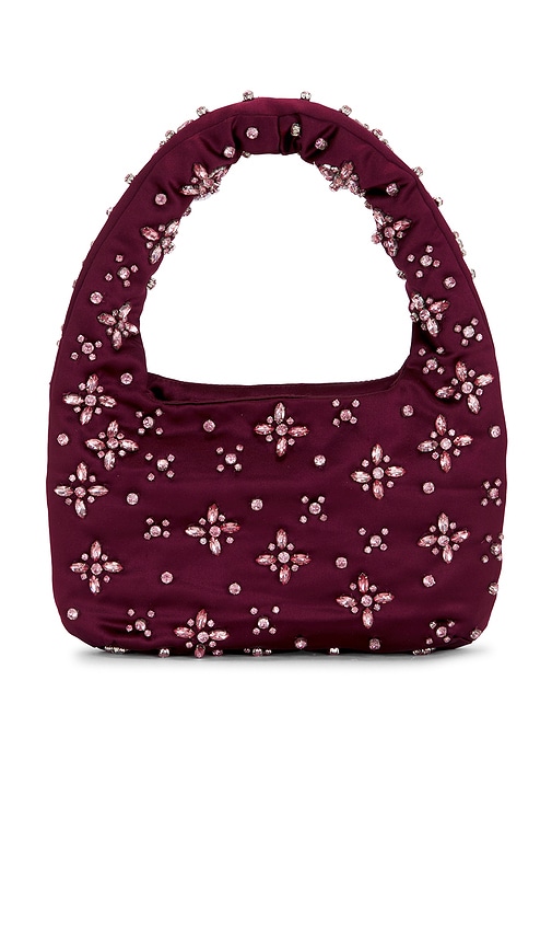 Serina Purse by Love Shack Fancy in Faded Merlot