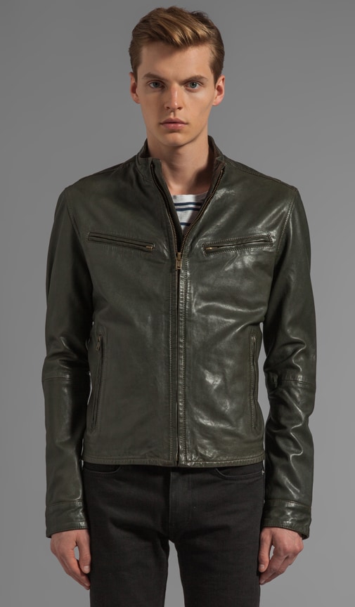 Made \u0026 Crafted Leather Biker Jacket 