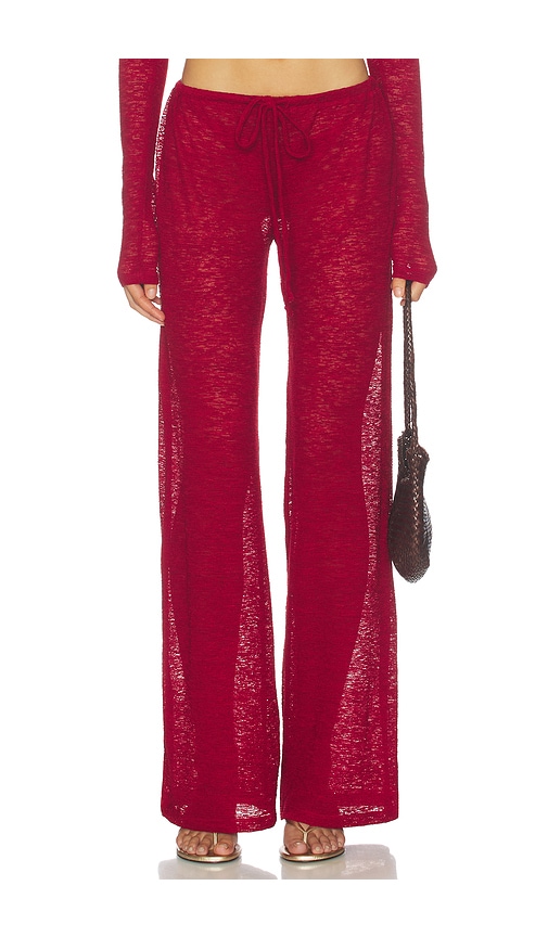 Lovewave The Kimchi Pant In Burgundy