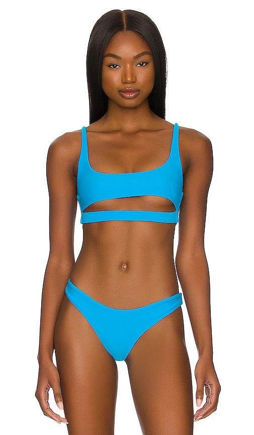 lovewave The Ryder Top in Cyan Blue