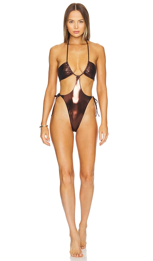 Shop Lovewave The Chloe One Piece In Brown