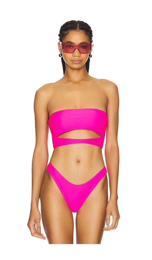 Lovewave The Xenia Top In Hot Pink