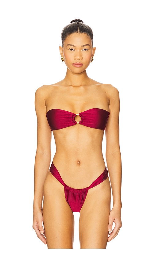 The Helena Top in Burgundy. - size XS (also in L, M, S, XL, XXS)