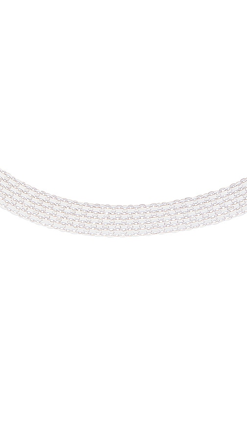 Loren Stewart Chainmail Necklace In Sterling Silver