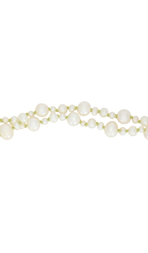 Shop Loren Stewart Pearl Wrap Necklace & Belt In White