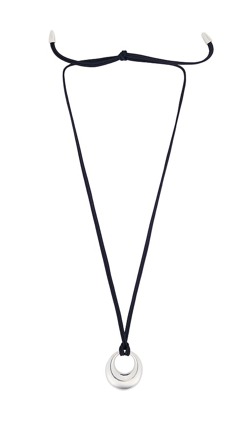 Loren Stewart Moonrise Necklace in Sterling Silver & Navy