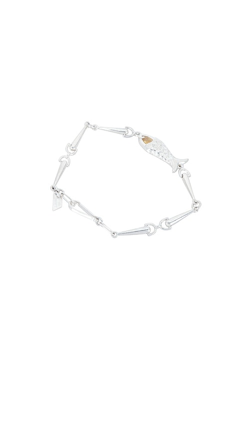  Loren Stewart Armreif Pesca In Metallic Silver. 