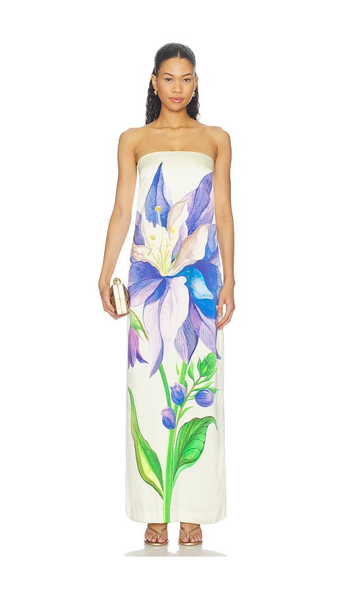 Iris Of The Sapphire Garden Dress