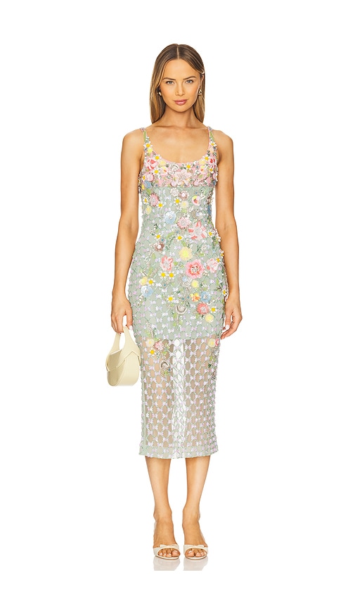 Aurora Twilight Blossom Dress in Green. - size S (also in L, M, XS)