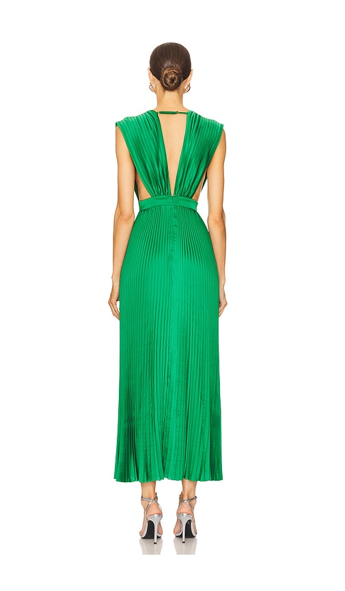  L'idee Gala Midi Dress In Green. Size 6/xs. Also In 10/m. 