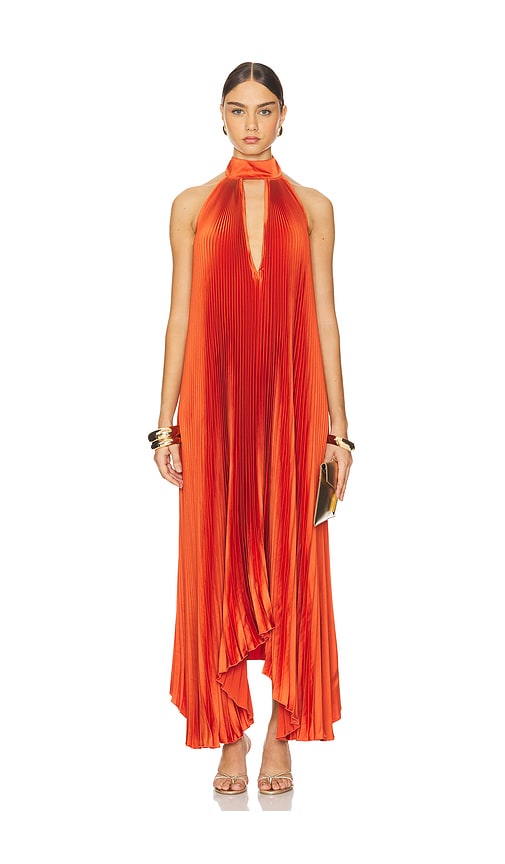L'IDEE Opera Gown in Campari