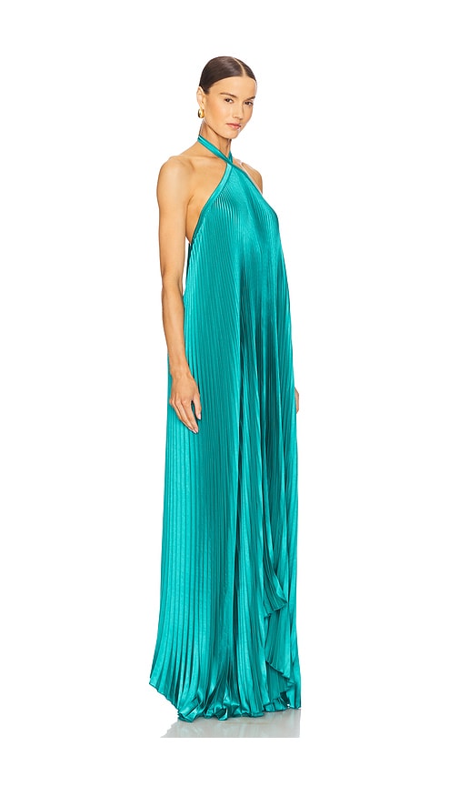  L'idee Abendkleid Deesse In Teal. Größe 10/m. Also In 8/s. 