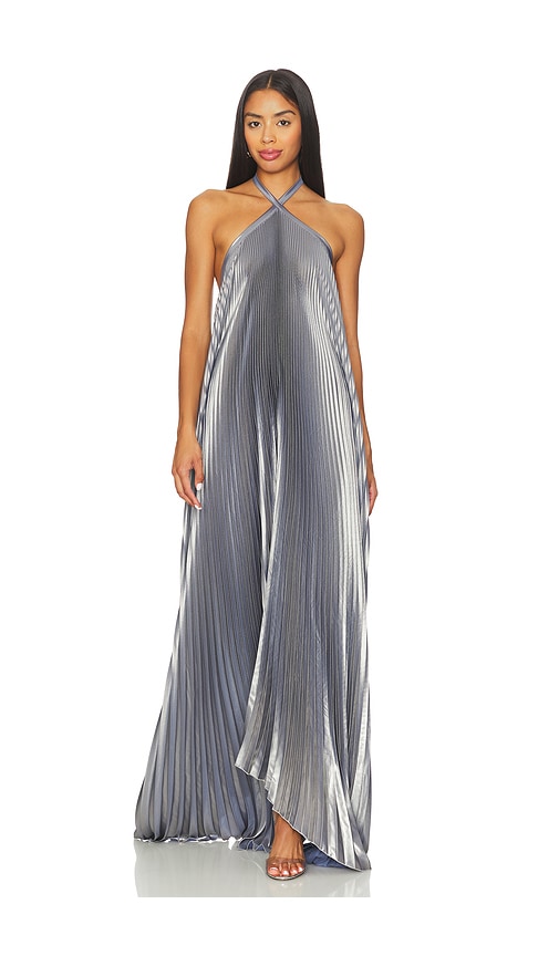 Deesse Gown in Metallic Silver. - size 10/M (also in 12/L, 14/XL, 6/XS, 8/S) - L'IDEE - Modalova