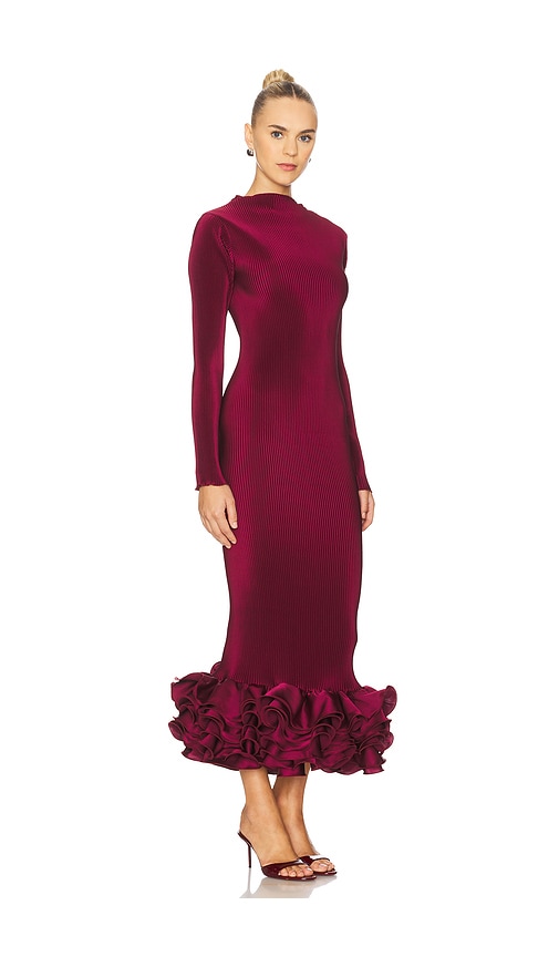 L'idée Campbell Cocktail Dress In Burgundy