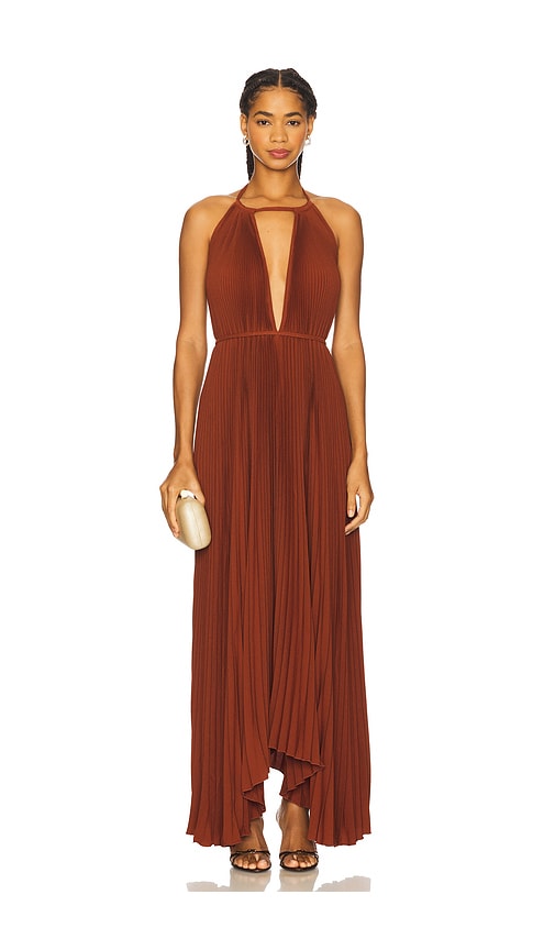 L'idée Boheme Gown In Brown